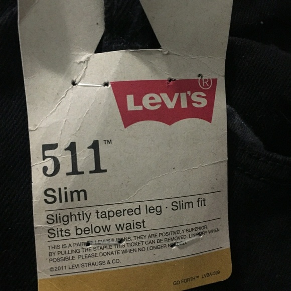 Levis Black Denim Jeans - Picture 5 of 6